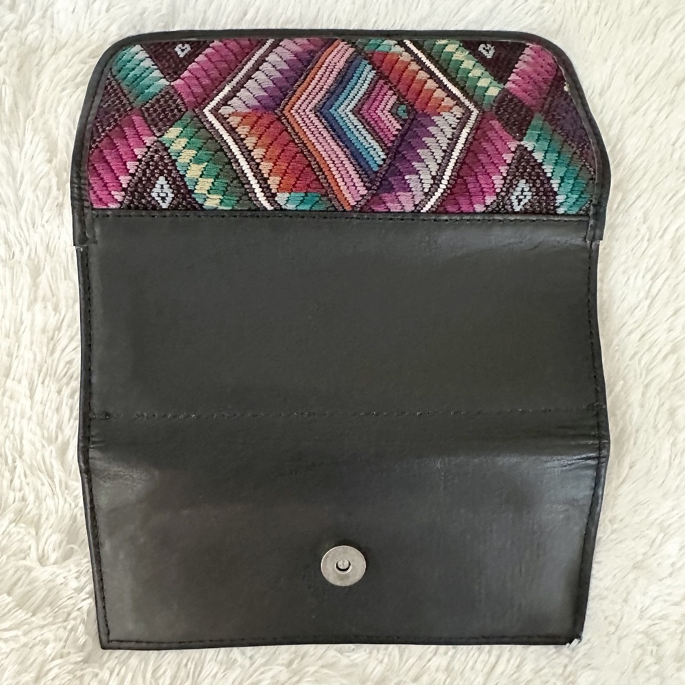 Colorful Geometric Pattern Huipil Wallet - Picture 3 of 4